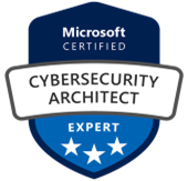 MS Cybersecurity Architect certification badge