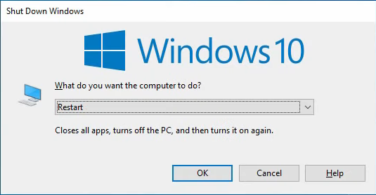 Windows 10 client restart for the second policy change