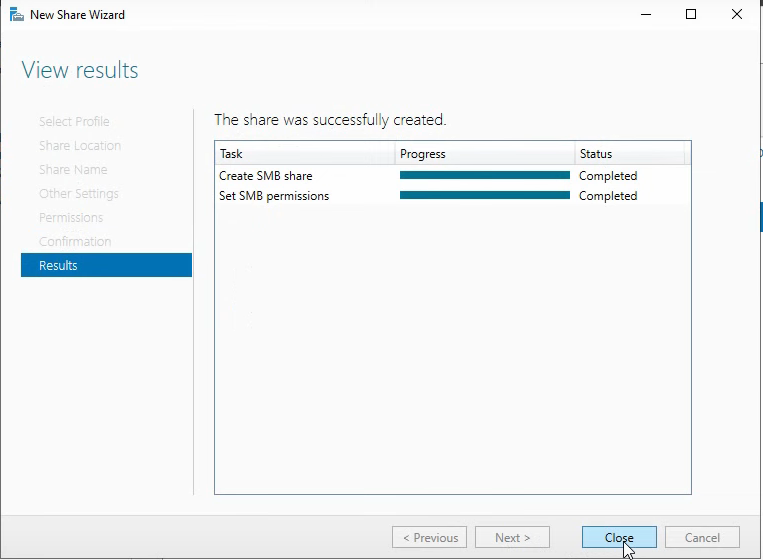 Confirm Permissions screen.