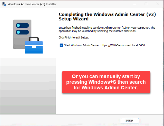WAC desktop shortcut on Windows 11.
