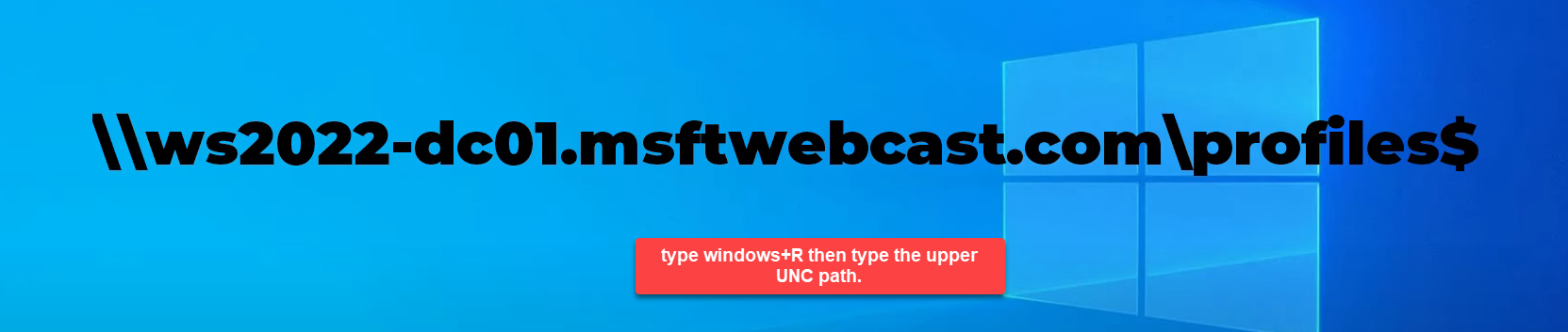 Step 32 of the roaming-profile setup workflow on Windows Server 2022