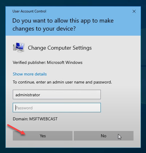Step 38 of the roaming-profile setup workflow on Windows Server 2022
