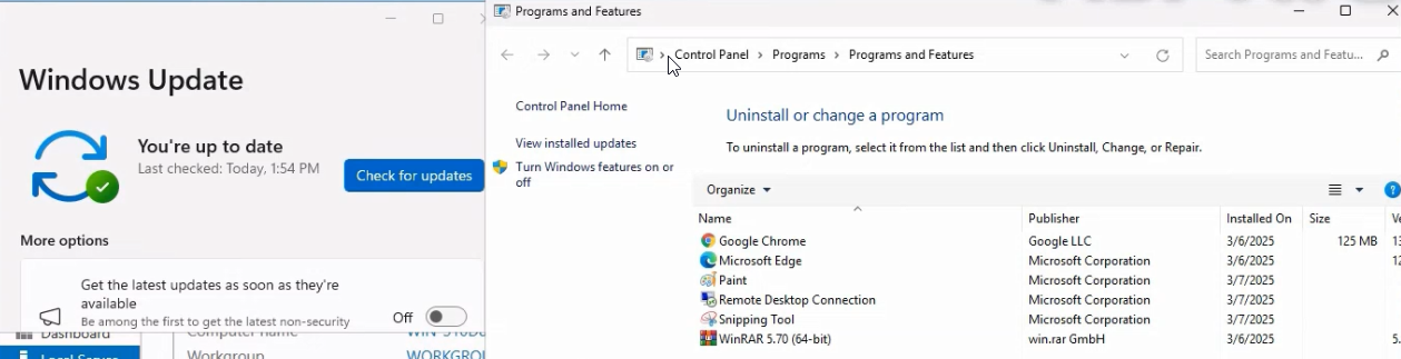Hyper-V Manager Settings dialog for the WS2K25 reference VM showing the Hard Drive entry pointing at WS2K25.vhdx in the D drive virtual hard disks folder, the path that becomes the basis for the golden image
