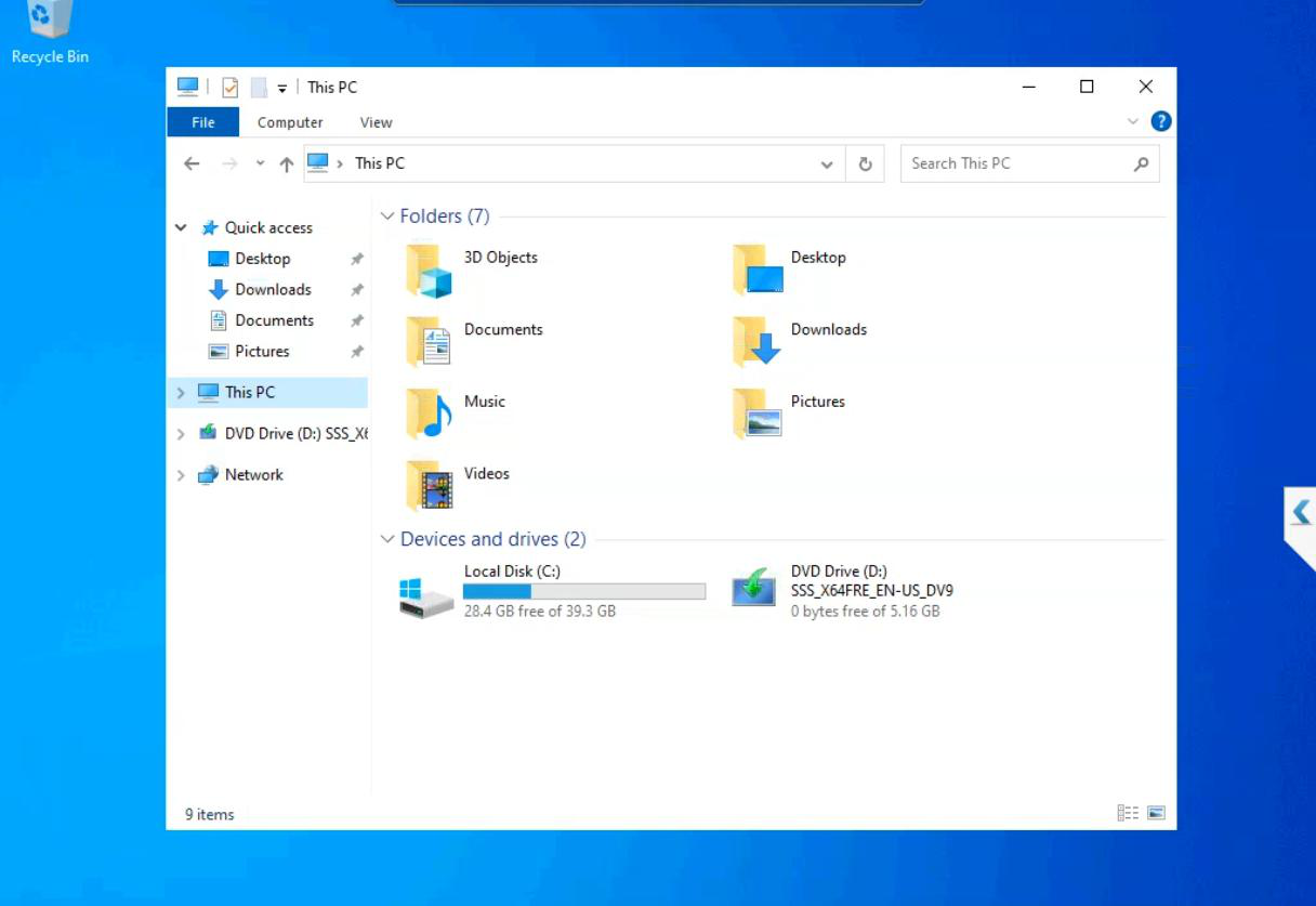 Server Manager auto-launched on NODE-01 desktop confirming the OS is installed and operational