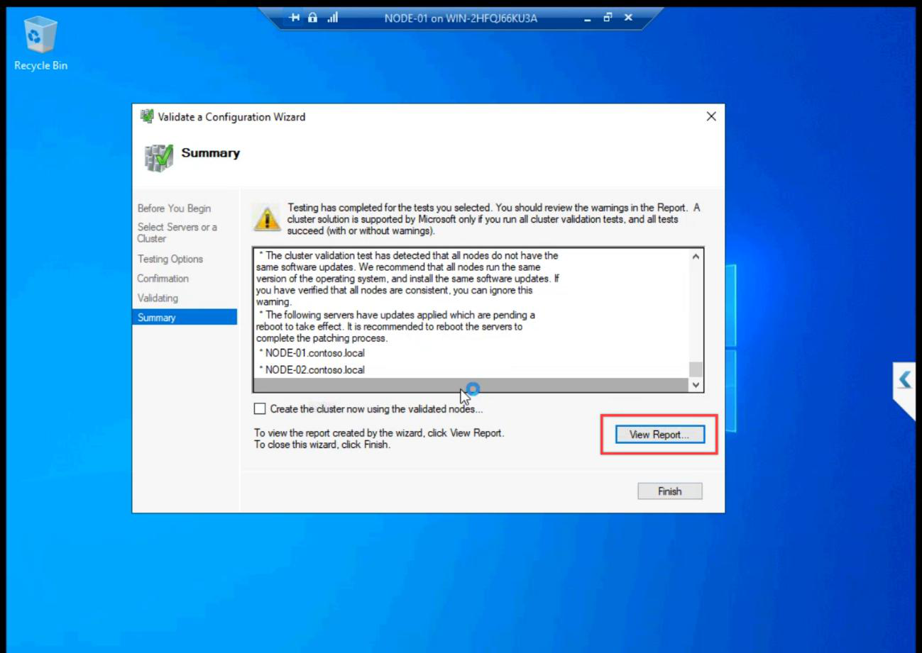 Summary step showing all tests passed with green ticks
