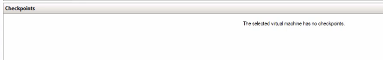 Hyper-V Manager status indicator showing Merging in progress as the host consolidates the differencing disks back into the parent VHDX