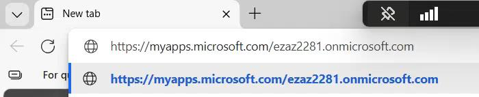 Browser brief loading state during the SSO handshake as the Kerberos ticket is exchanged for a cloud token