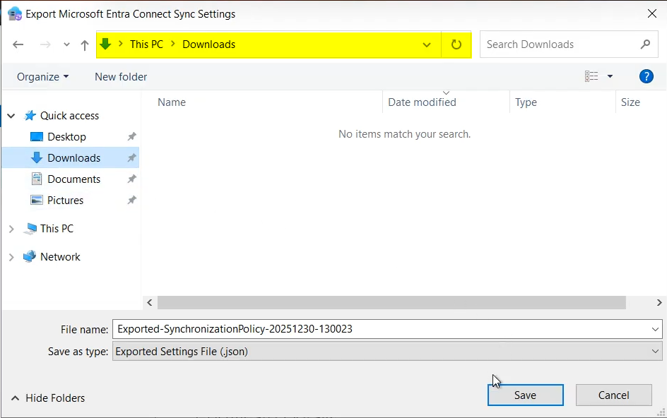 Closed wizard with the export complete and the next phase ready to begin