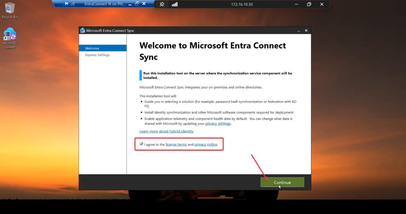 Migration screenshot 22 of 65 from the Entra Connect new-server migration walkthrough showing the wizard, sync service manager, AD console, or admin centre at the corresponding stage of the procedure