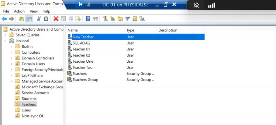 HA setup screenshot 57 of 65 from the Entra Connect High Availability walkthrough showing the wizard, sync service manager, AD console, or admin centre at the corresponding stage