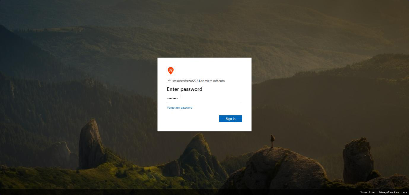 Password prompt during the standard sign-in flow before phone-as-username is enabled