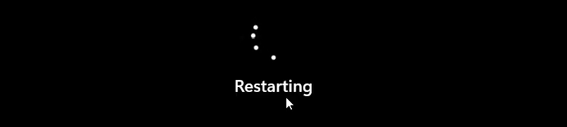 Windows restart dialog confirming the device is rebooting after deleting the stale Entra device object which is required to clear cached registration state from memory before running dsregcmd leave to formally deregister