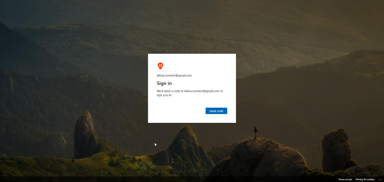 One time passcode email arriving in the Gmail inbox with the temporary verification code that the guest user copies and pastes back into the Microsoft sign in page to complete the identity verification step before accepting the B2B invitation