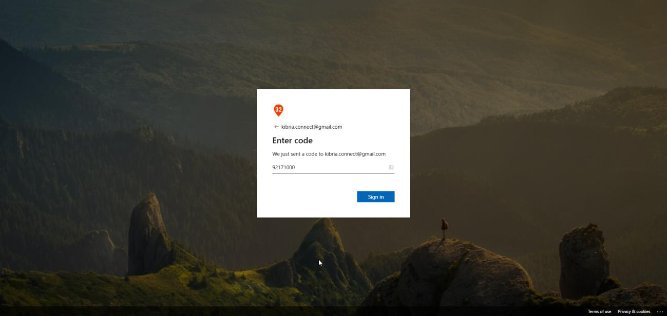 Microsoft permissions consent screen shown to the guest user after they pasted the OTP code asking them to grant the necessary permissions to your organization before they can land in the My Apps portal as an active B2B guest