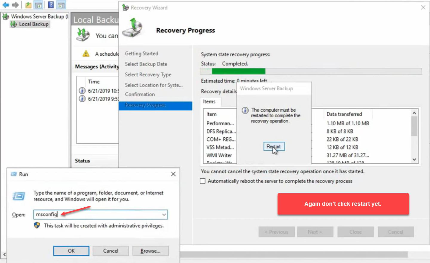 Run dialog with msconfig typed again to switch boot configuration back to normal startup
